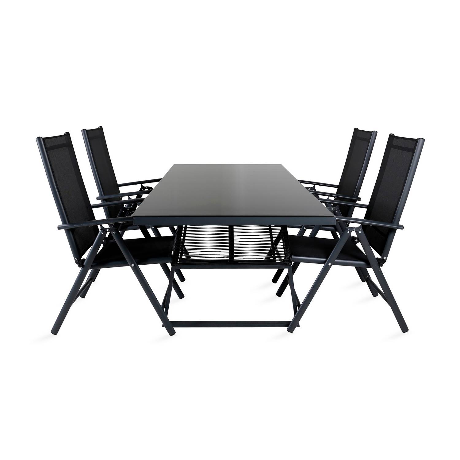 Matgrupp Venture Home Dallas Matgrupp Utomhus 193cm med 4 Break Positionsstolar