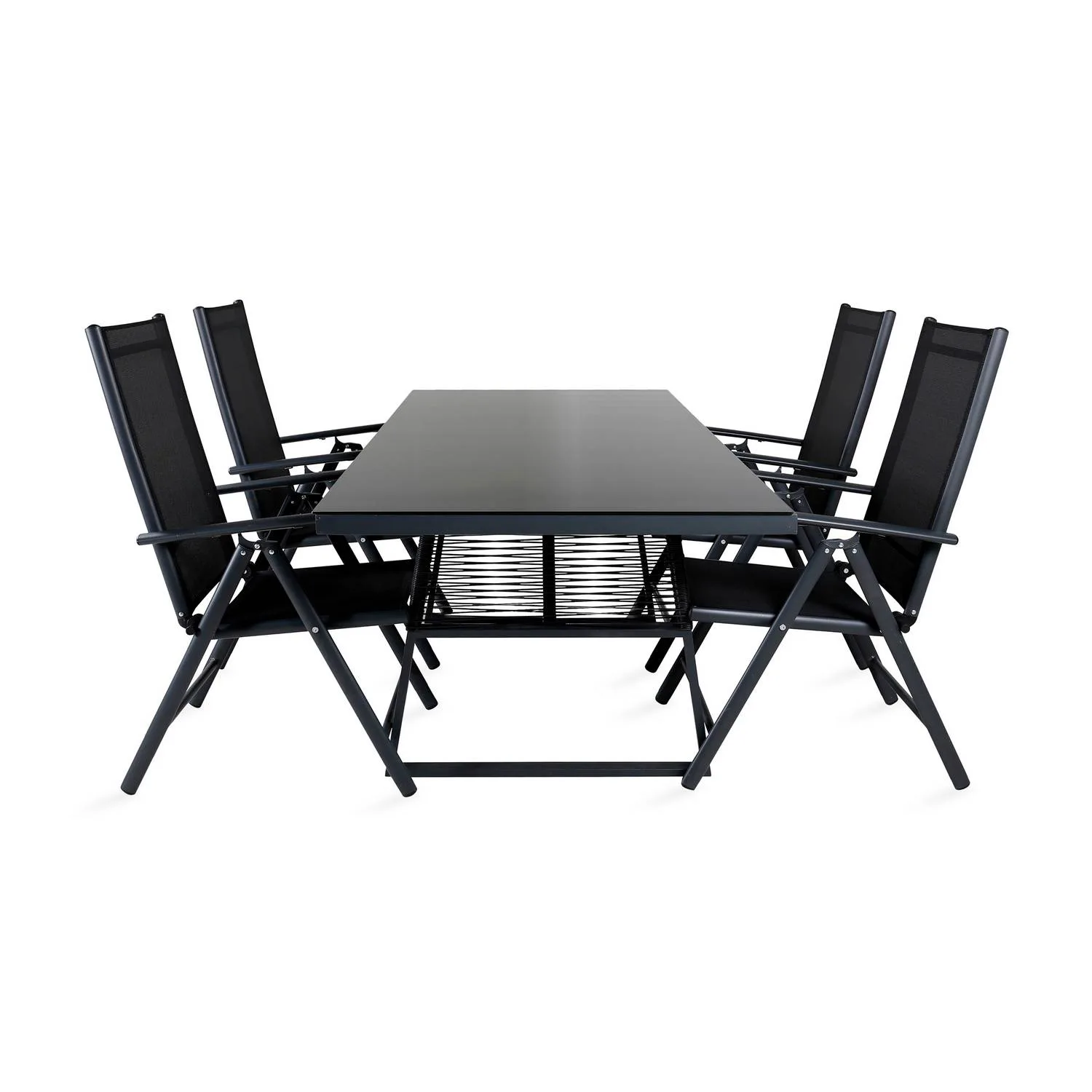 Matgrupp Venture Home Dallas Matgrupp Utomhus 193cm med 4 Break Positionsstolar