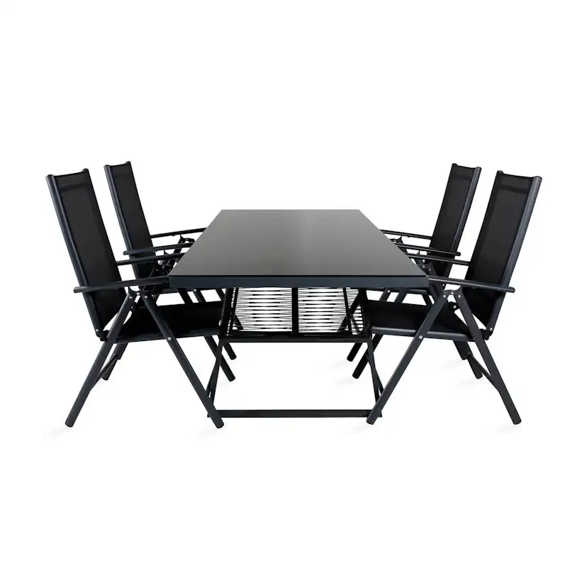 Matgrupp Venture Home Dallas Matgrupp Utomhus 193cm med 4 Break Positionsstolar