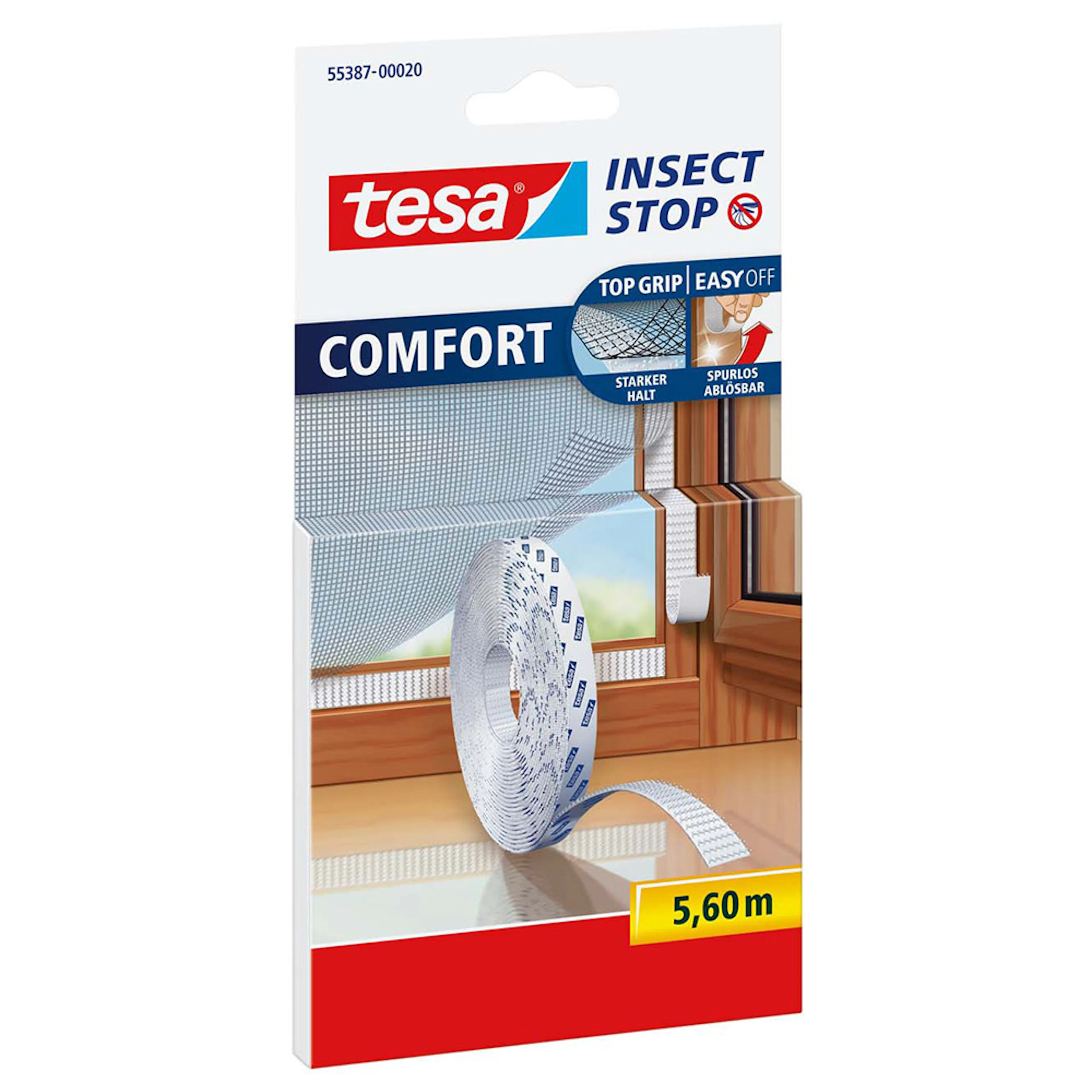 Kardborrband Tesa F Insektsnät 5,6 m