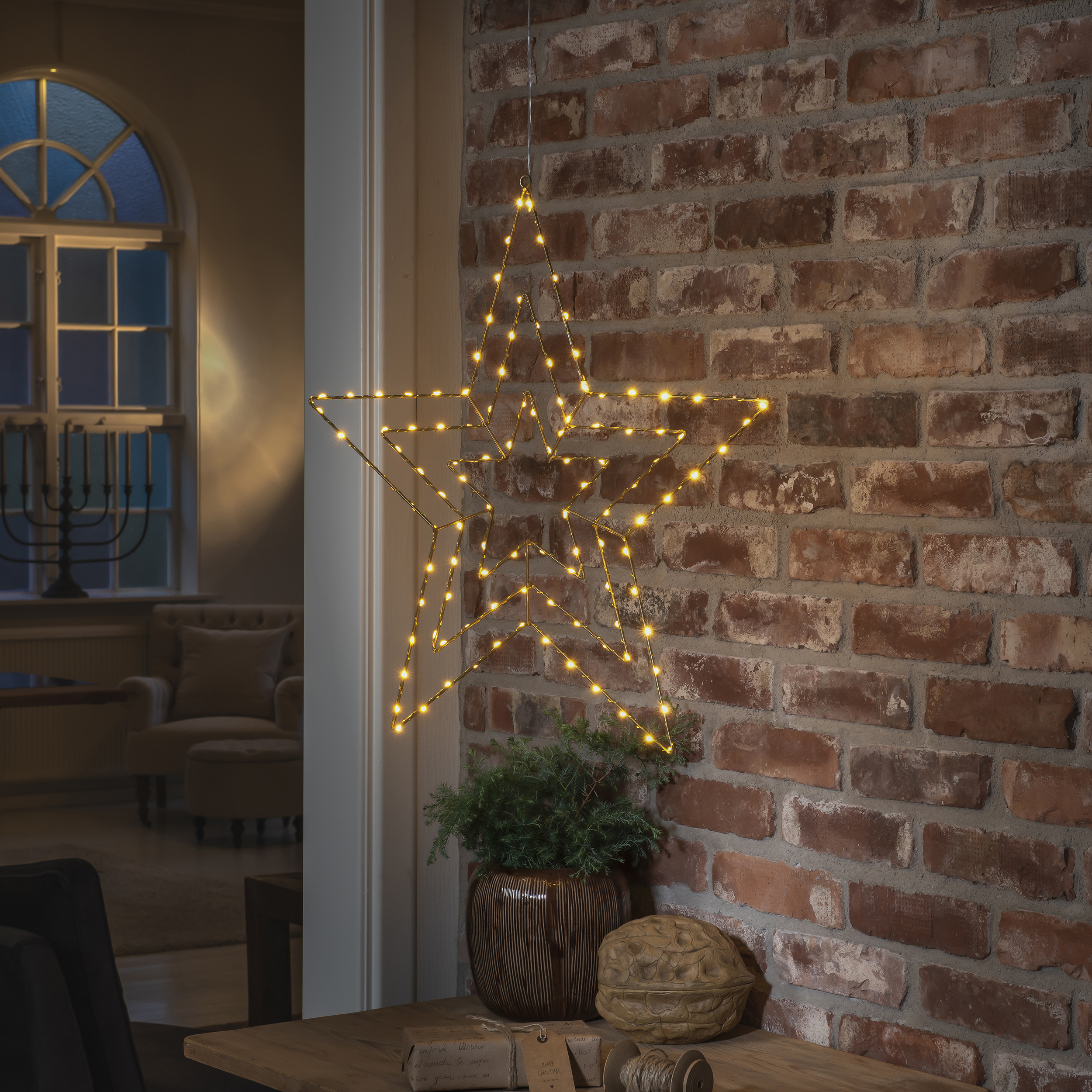 Adventsstjärna Gnosjö Konstsmide 112L LED Metall