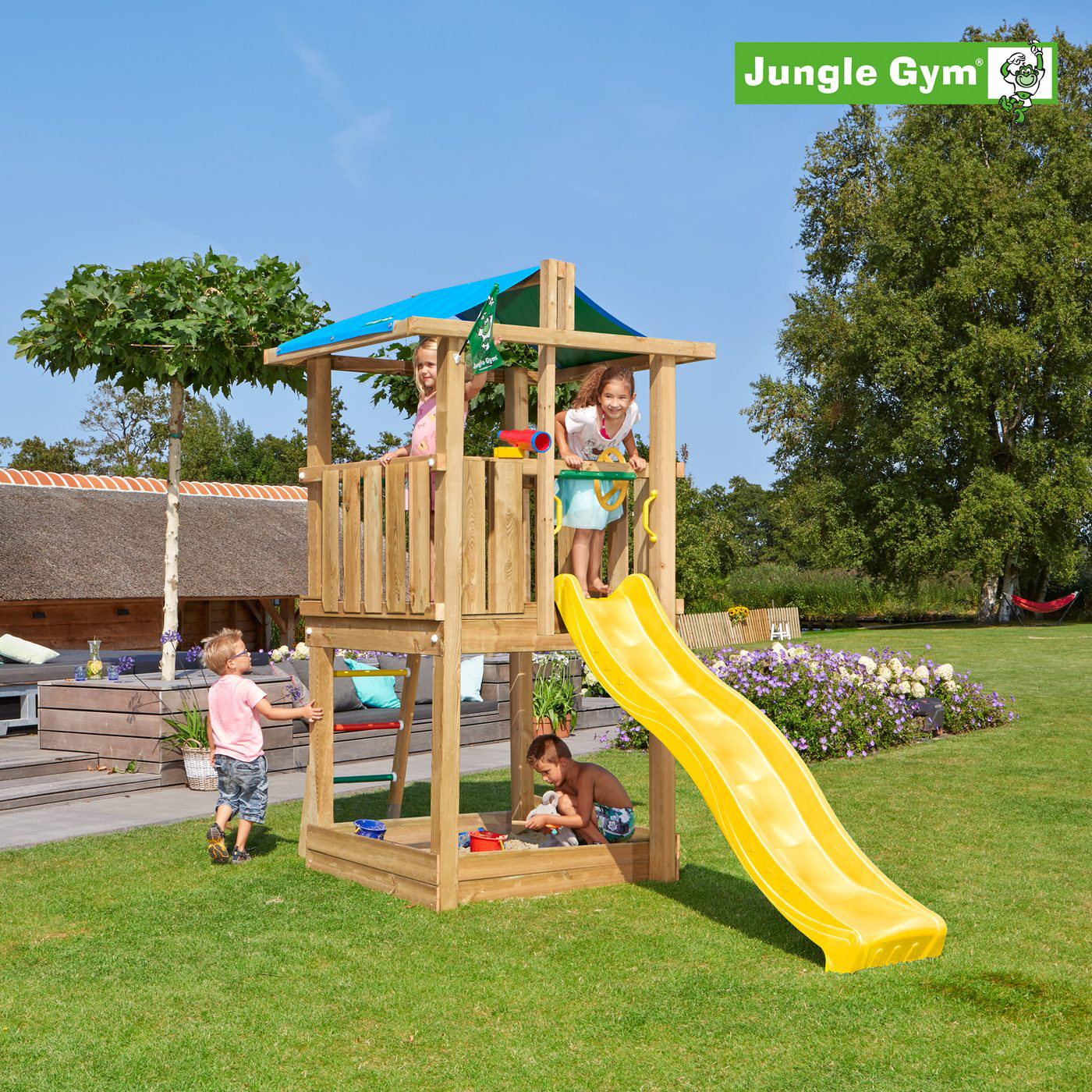 Lektorn Jungle Gym Hut inkl. rutschkana