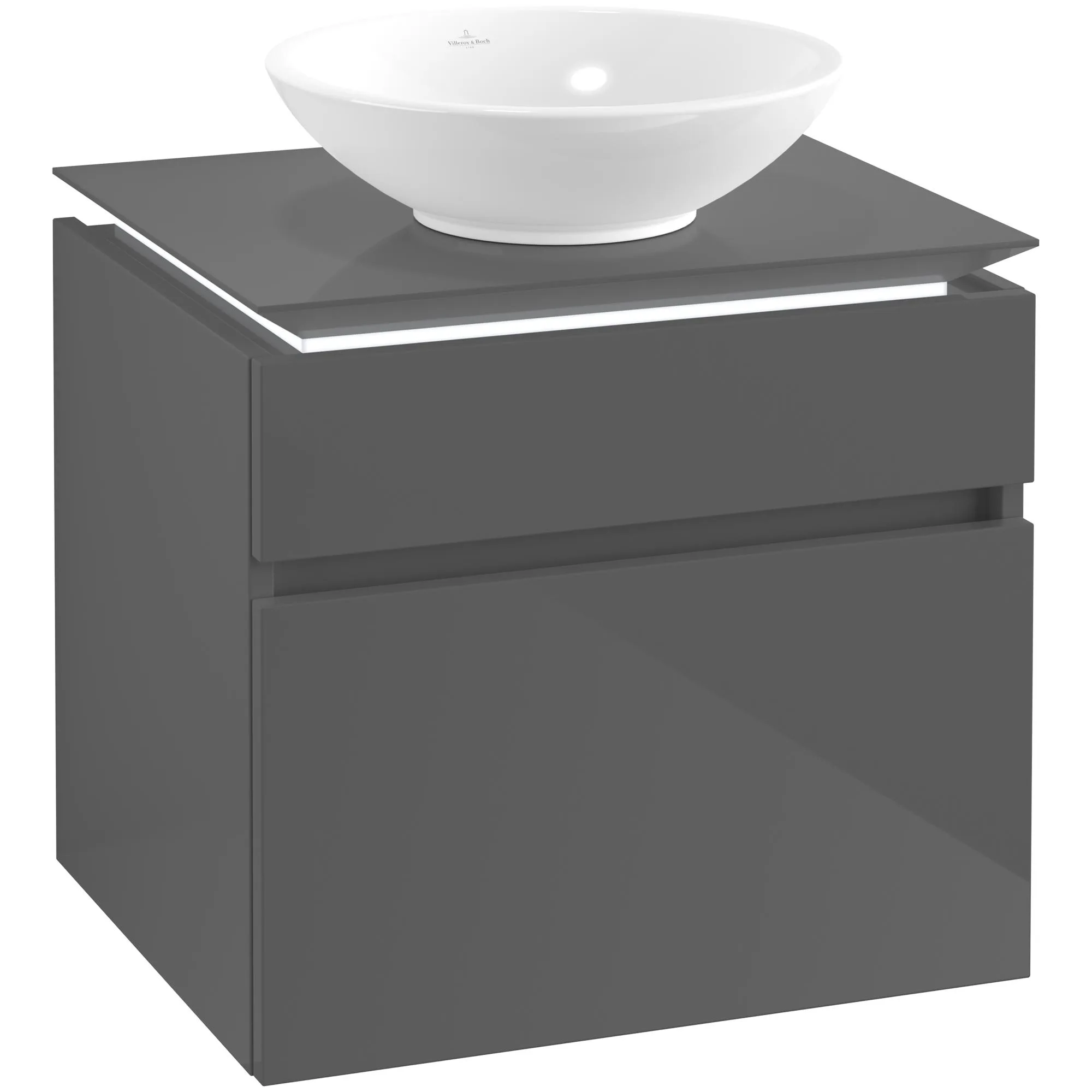 Tvättställsskåp Villeroy & Boch Legato 600 med 2 Lådor för Ytmonterat Tvättställ