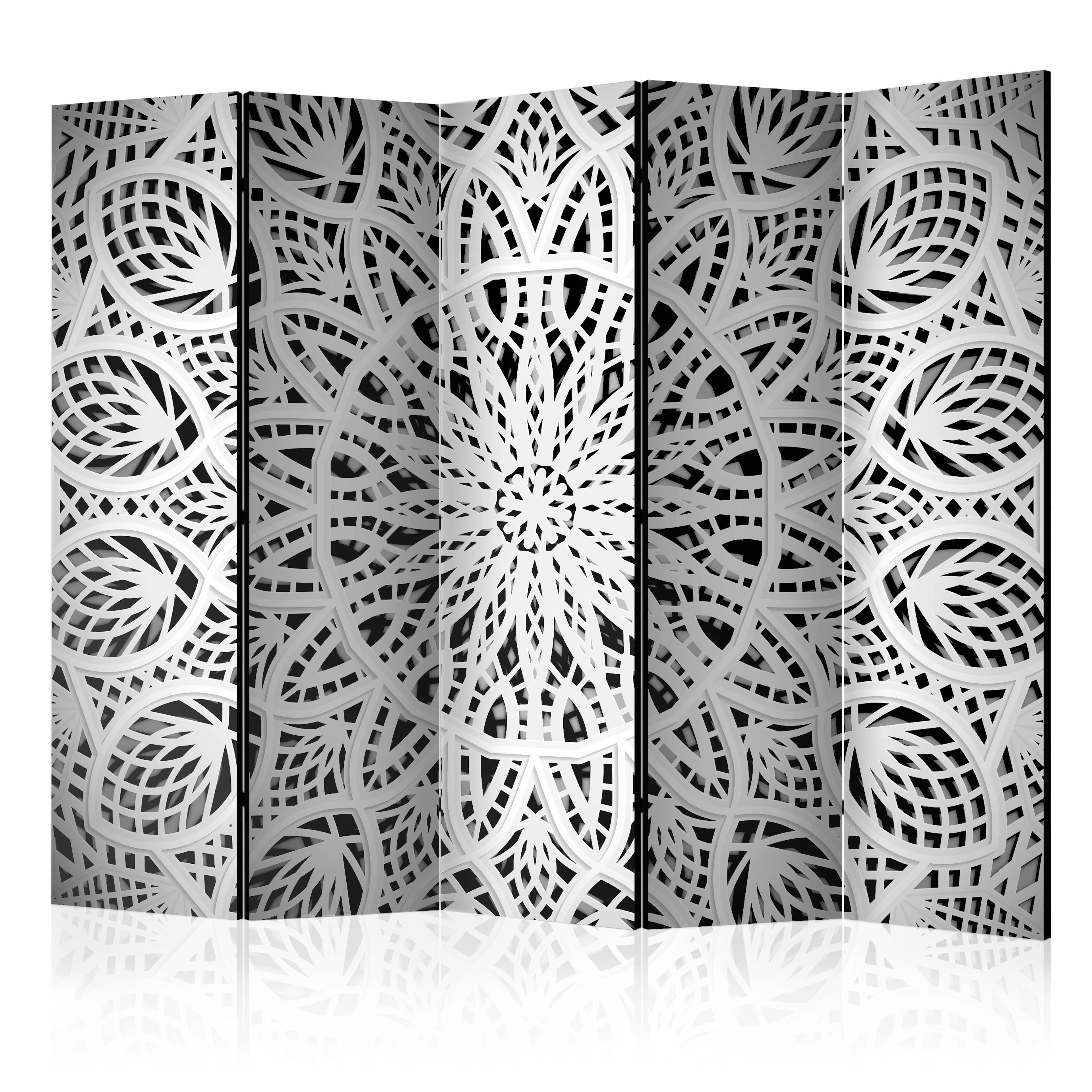 Rumsavdelare Skärmvägg Arkiio White Mandala II 225x172 cm