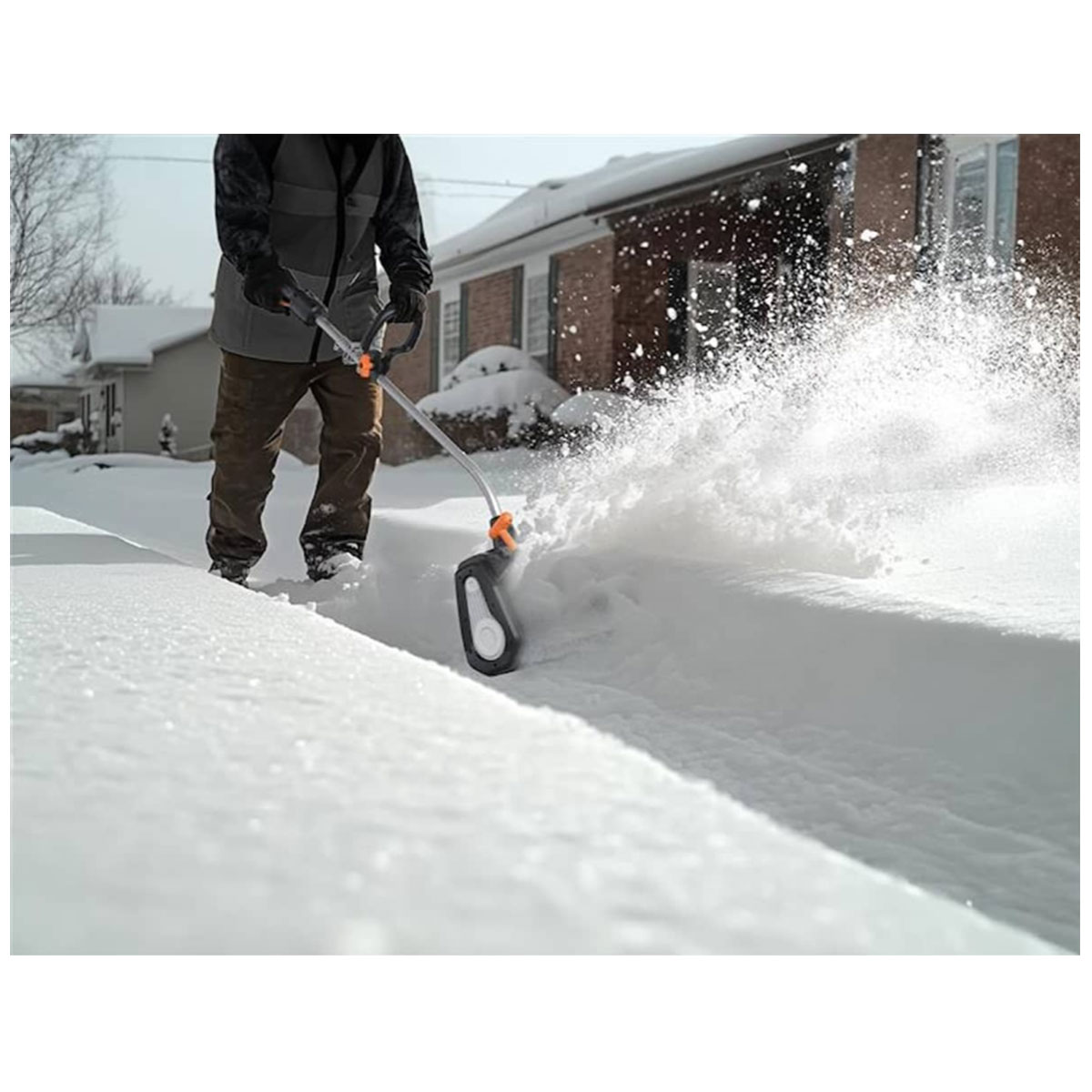 Snöslunga Worx Paket Med Batteri & Laddare