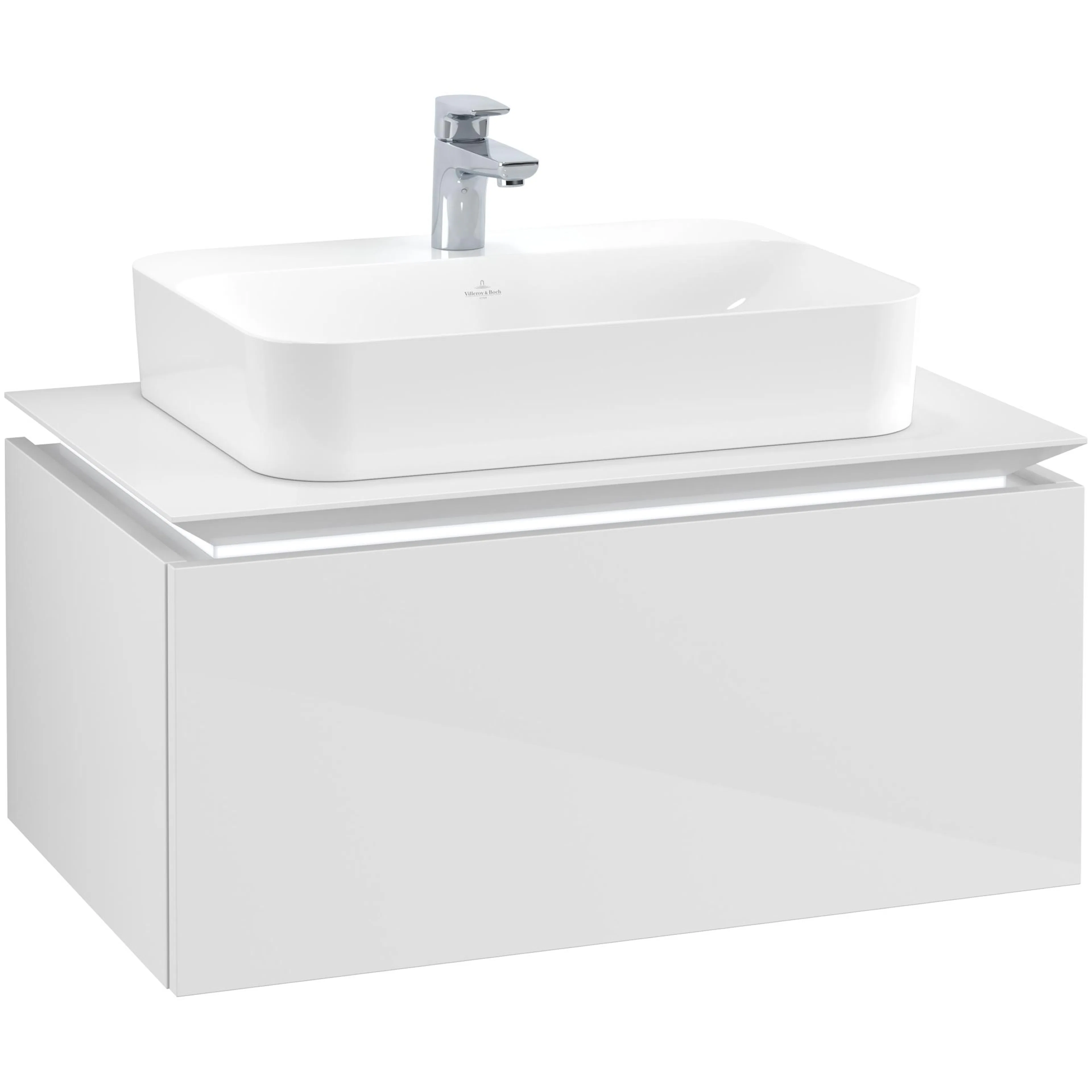 Tvättställsskåp Villeroy & Boch Legato Kompakt med 1 Låda för Ytmonterat Tvättställ från Finion & Memento