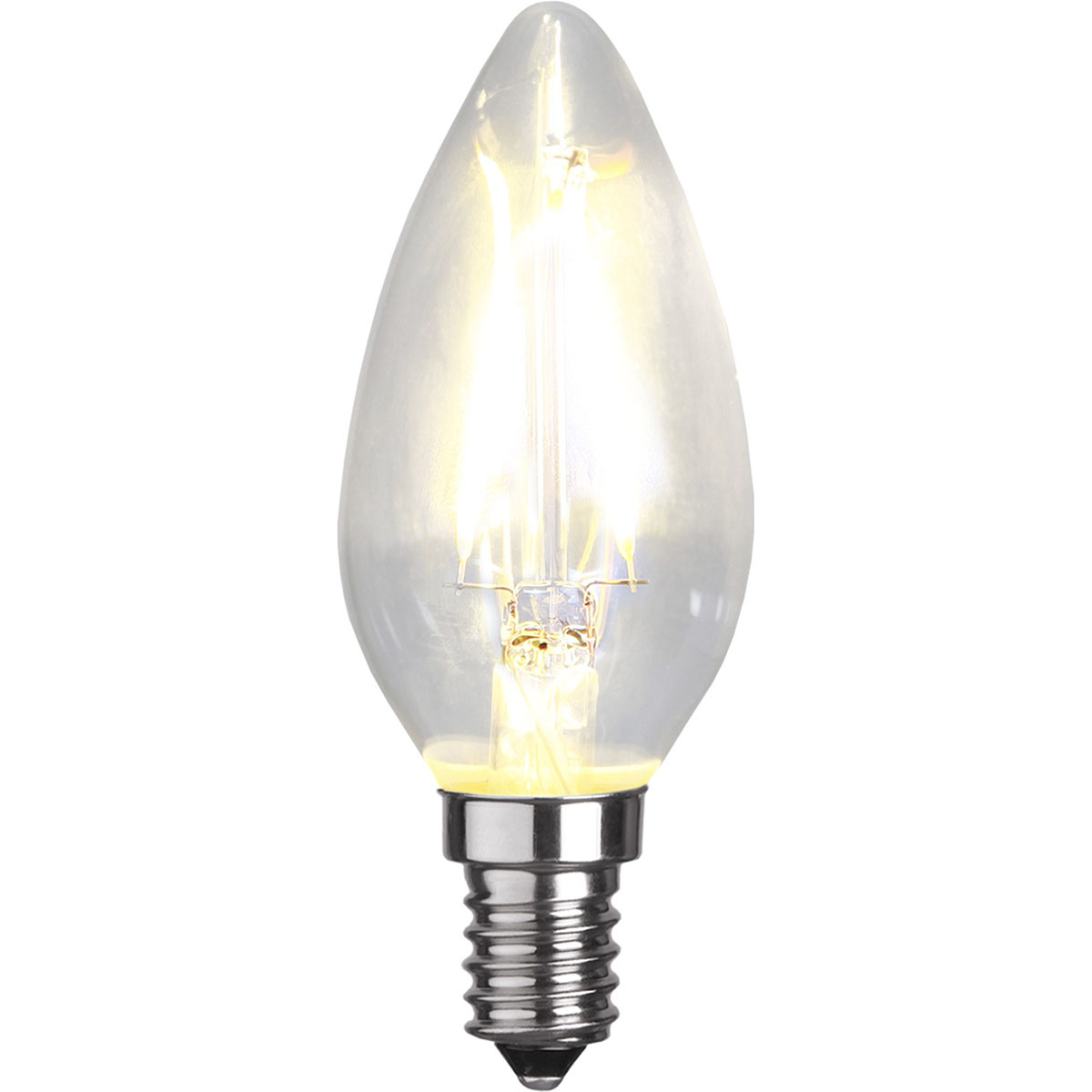 LED-lampa Star Trading E14 LED C35 250lm Transparent Kronljus för Belysning