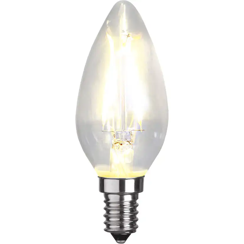 LED-lampa Star Trading E14 LED C35 250lm Transparent Kronljus för Belysning