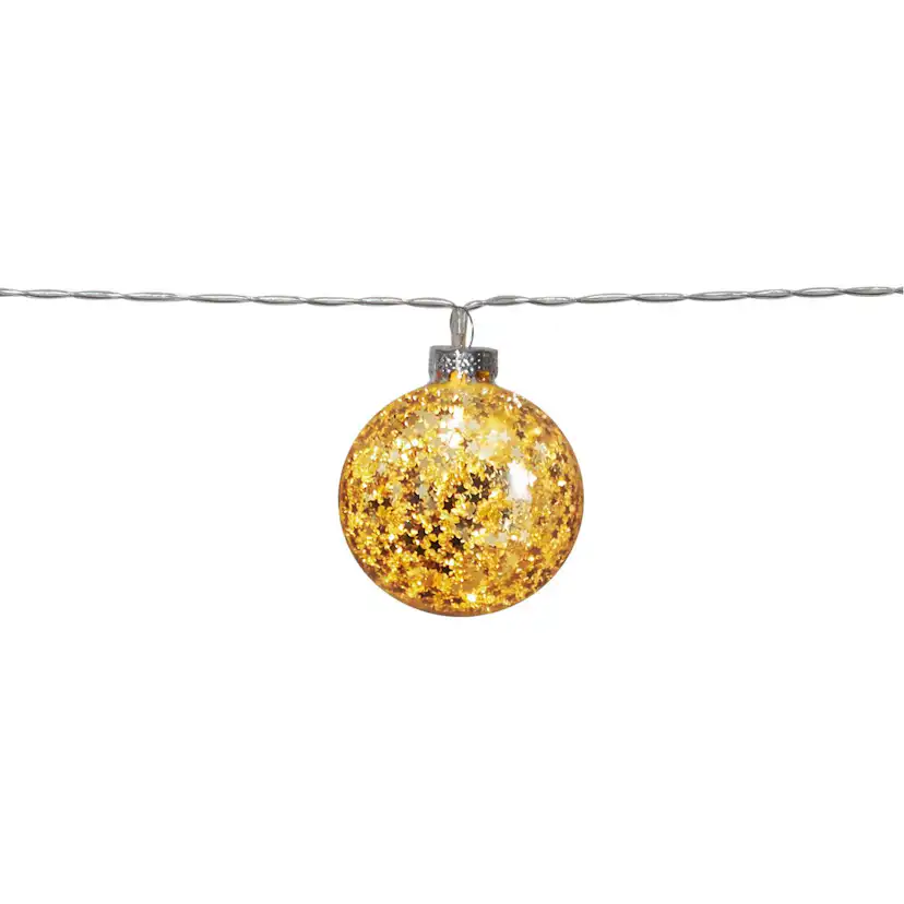 Ljusslinga Glitter Guld