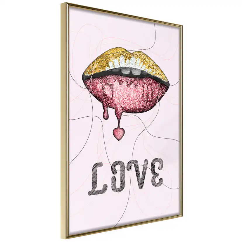 Poster Artgeist Affisch Liquid Lips