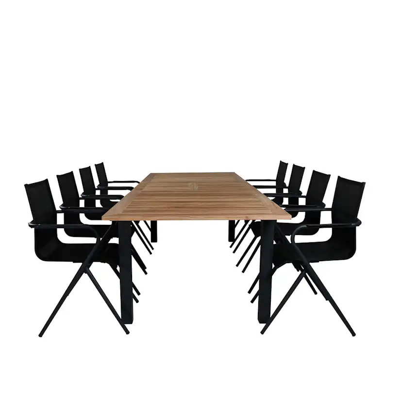 Matgrupp Venture Home Perla med 8 Aspen Matstolar
