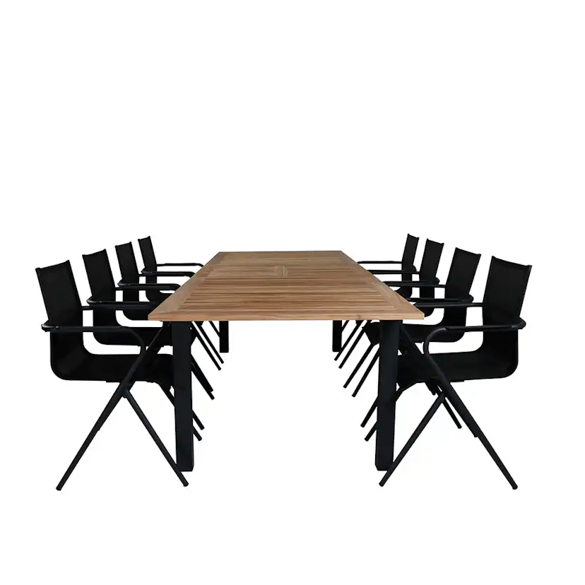 Matgrupp Venture Home Perla med 8 Aspen Matstolar