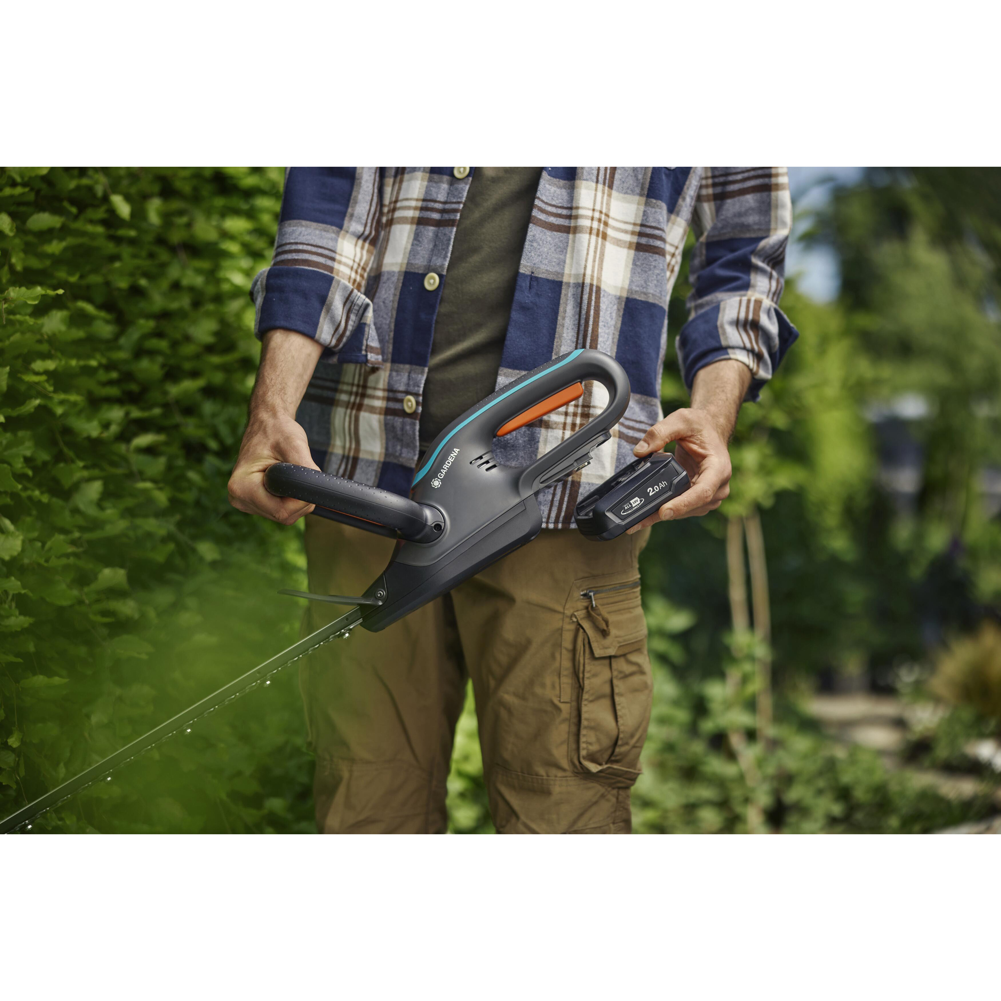 Häcksax Gardena EasyCut 55/18V P4A Med Batteri & Laddare