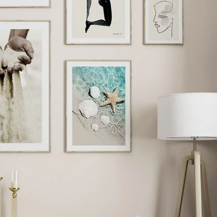 Poster Gallerix Starfish And Seashell