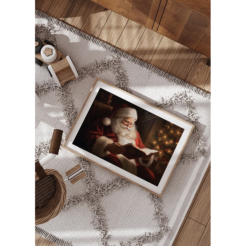 Poster Gallerix Santa Claus Reading No2