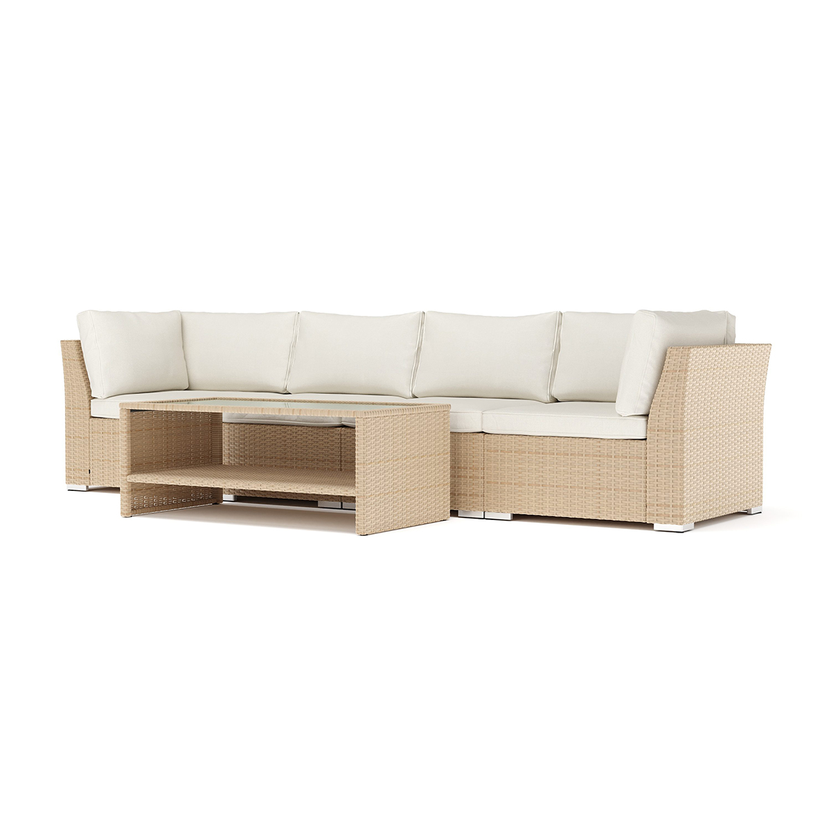 Loungesoffa Comfort Garden Wisconsin utomhus rak 4-sits soffa