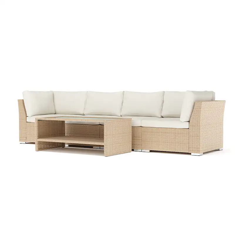 Loungesoffa Comfort Garden Wisconsin utomhus rak 4-sits soffa