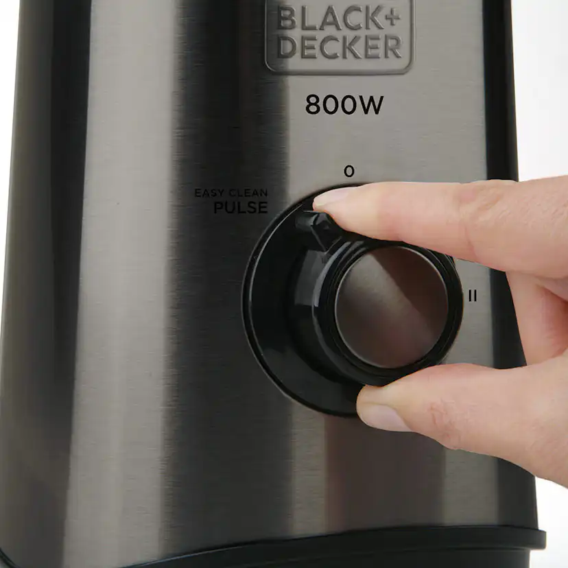 Blender Black+Decker 1,5L Borstat Stål 800W Multi-Speed & Pulsfunktioner