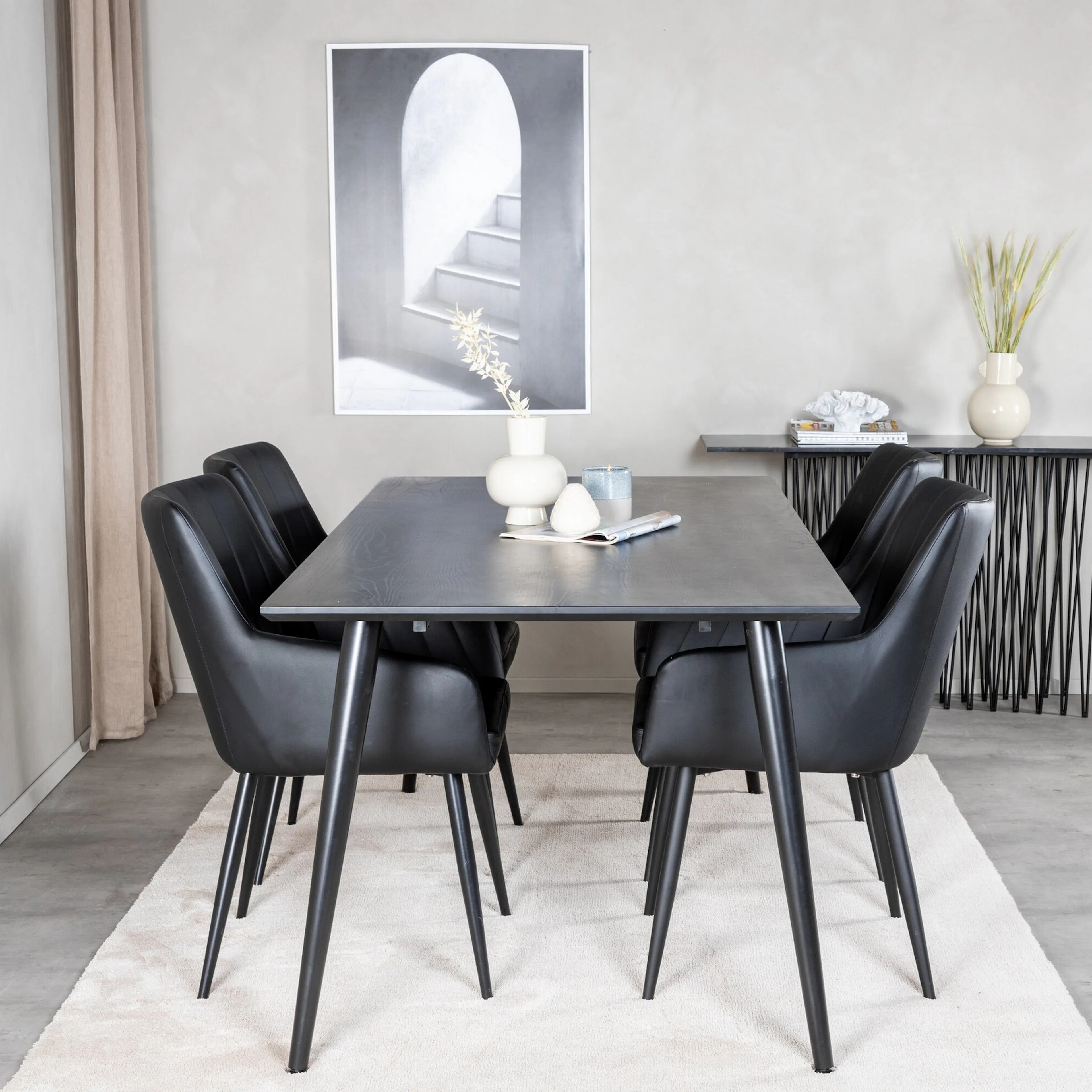 Matgrupp Venture Home Dipp Rektangulär med 4st Comfort Stolar