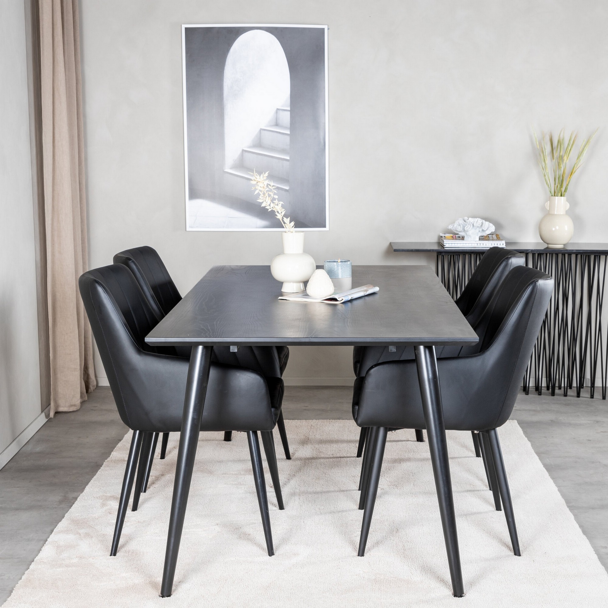 Matgrupp Venture Home Dipp Rektangulär med 4st Comfort Stolar