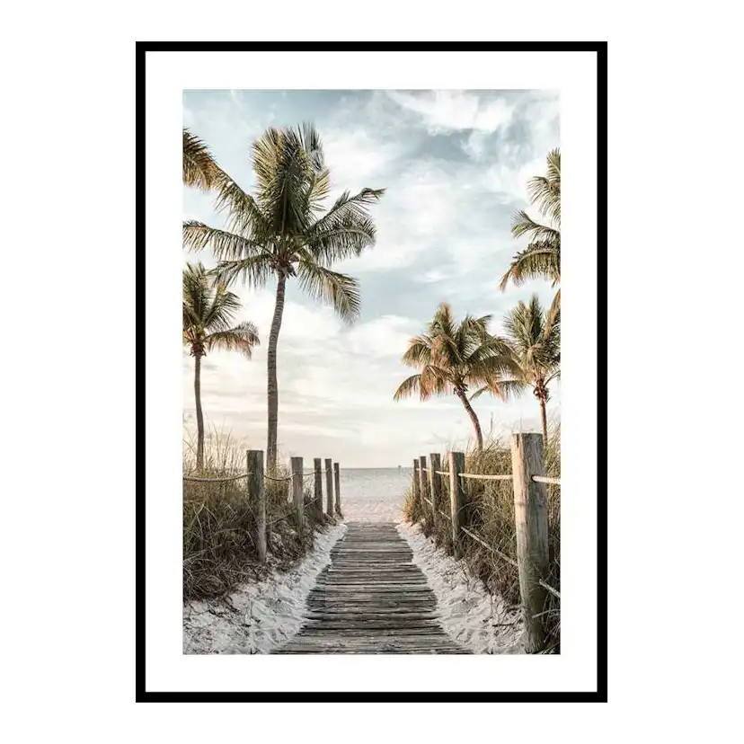 Poster Gallerix Footbridge Beach