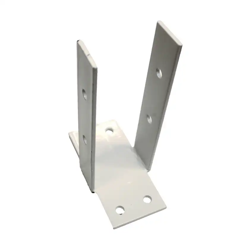 Post leg C-type (Side support) 90x90 white Vit, 90x90 mm