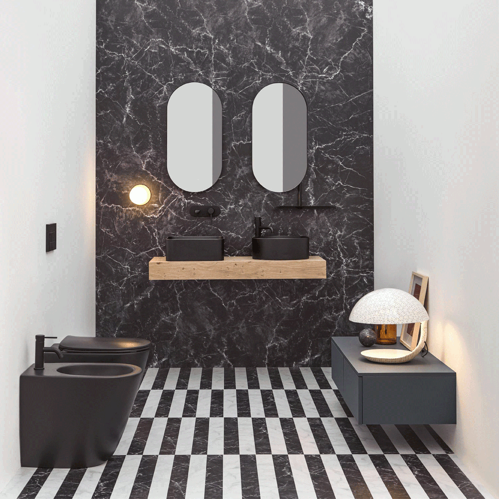 Tvättställ Lavabo Mate Slim 400x400 mm