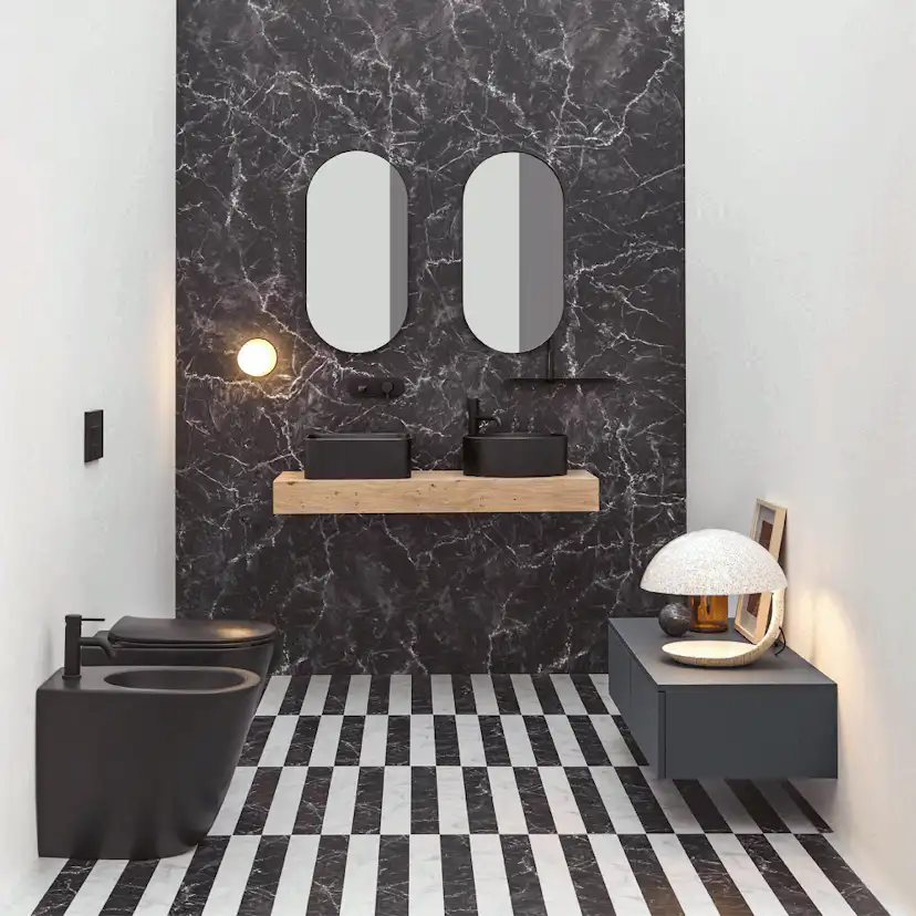 Tvättställ Lavabo Mate Slim 400x400 mm