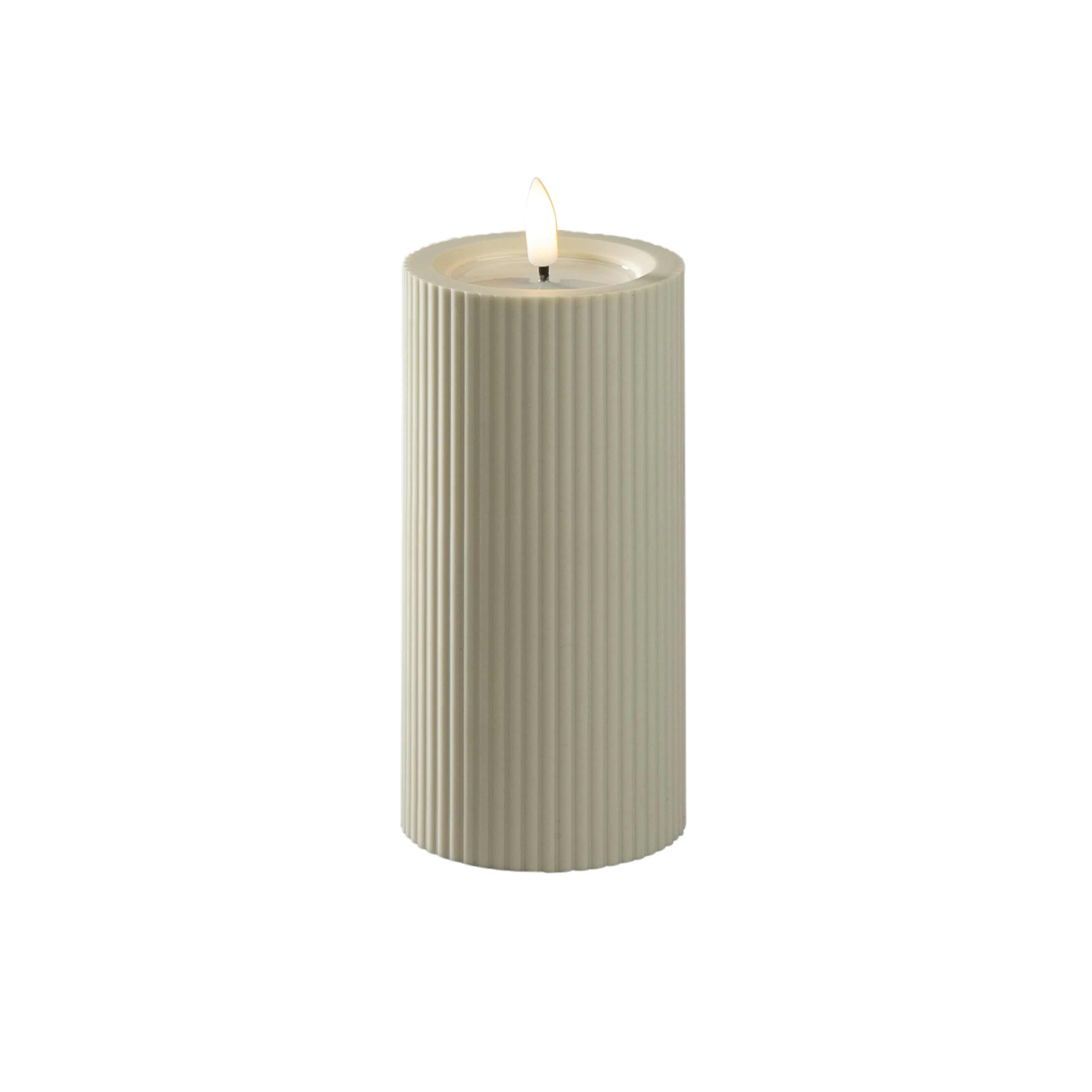 LED-Blockljus Gnosjö Konstsmide Batteridrivet m. Timer LED UtomhusxBeige