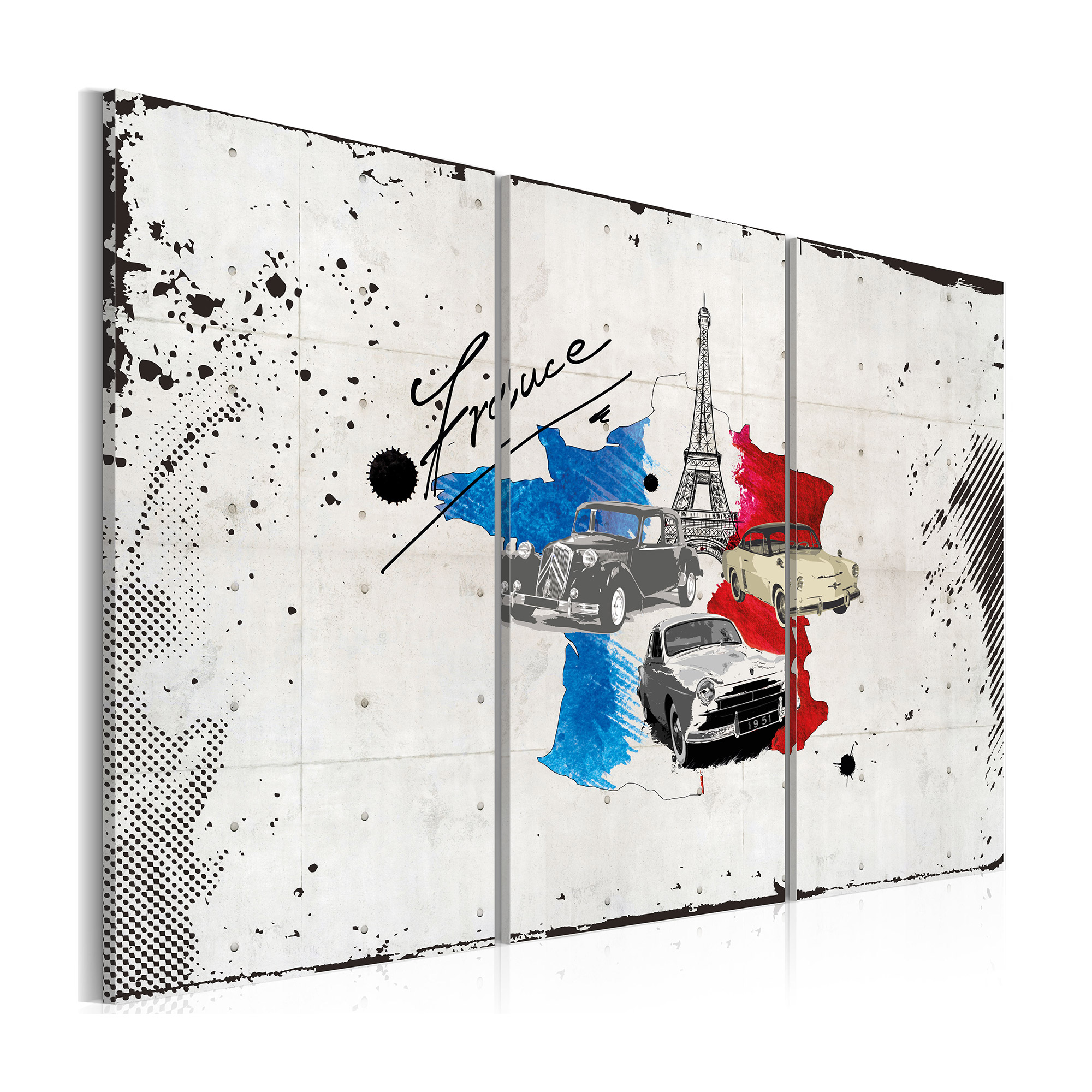 Tavla Arkiio Franska Resenären Triptych