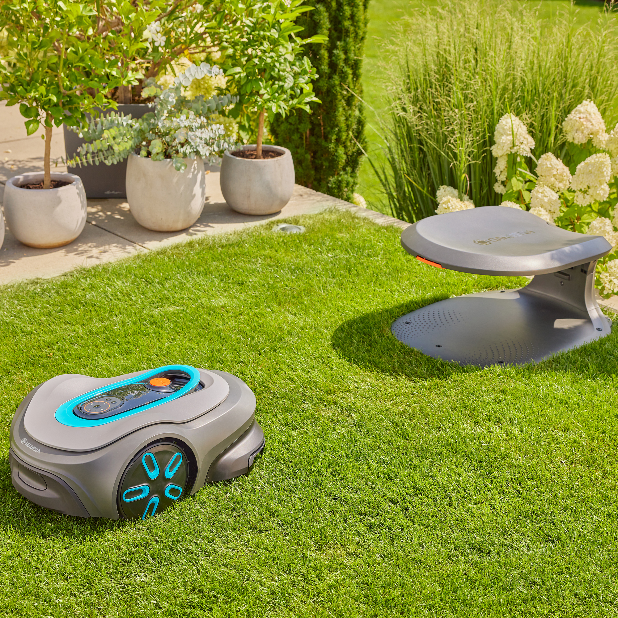 Robotgräsklippare Gardena Smart Sileno Max 800 Paket Med Robothus & Reservblad