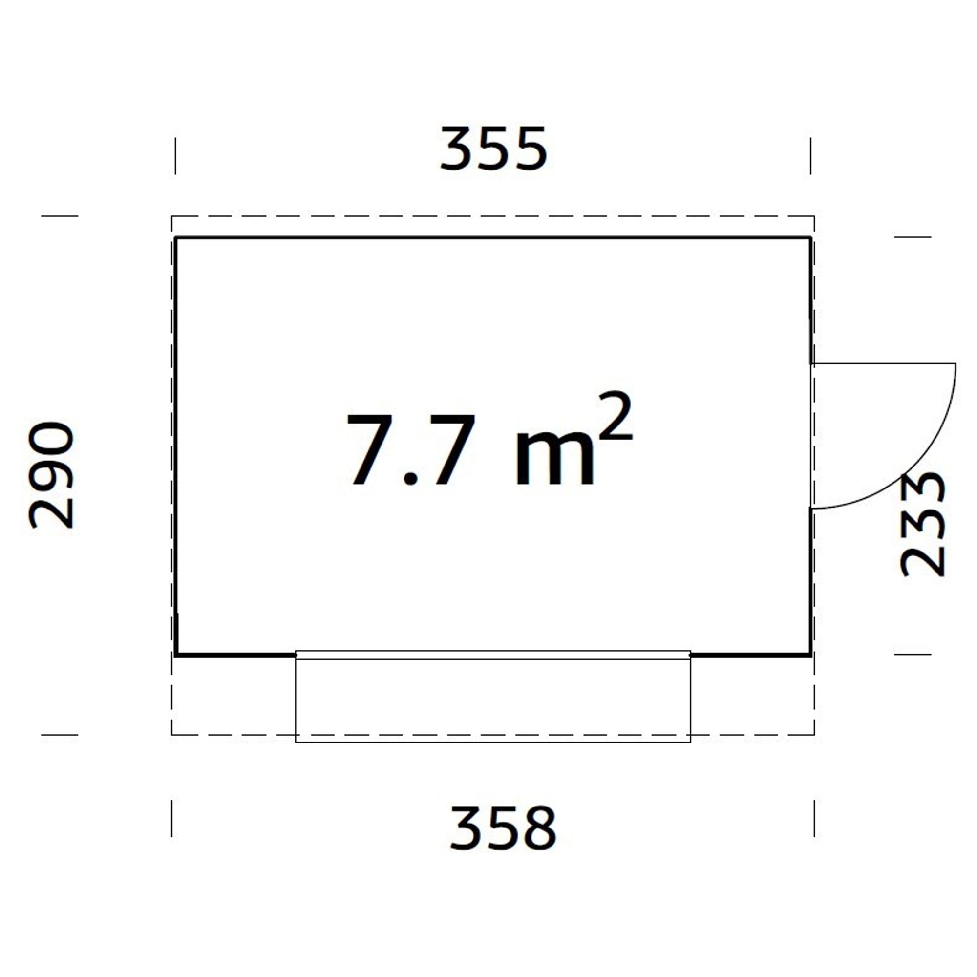 Kiosk Palmako Kira 8,2 m2 (inv. 7,7 m2)