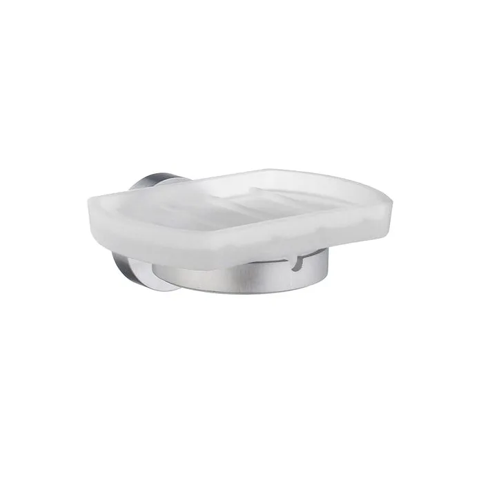 Tvålkopp Smedbo Home HS342 Krom/Frostat Glas