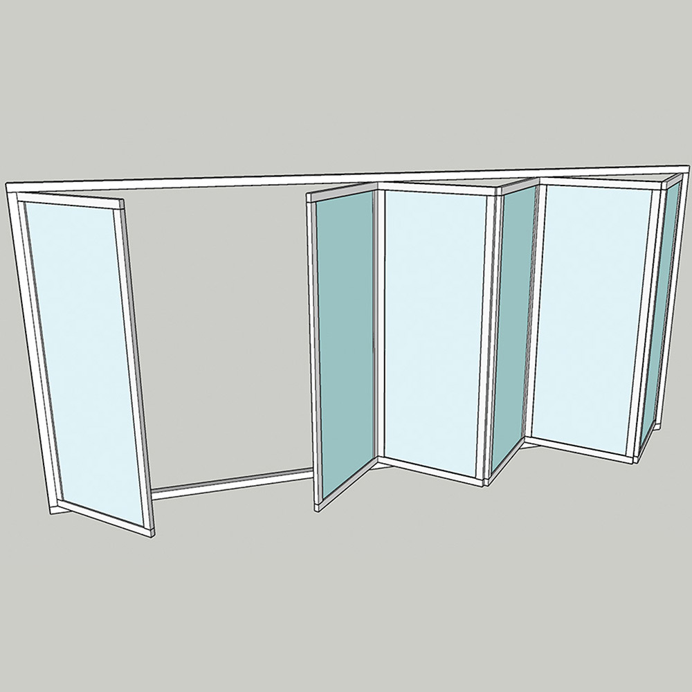 Vikparti Allvy Sunroom s75 3-Glas 6-Delad