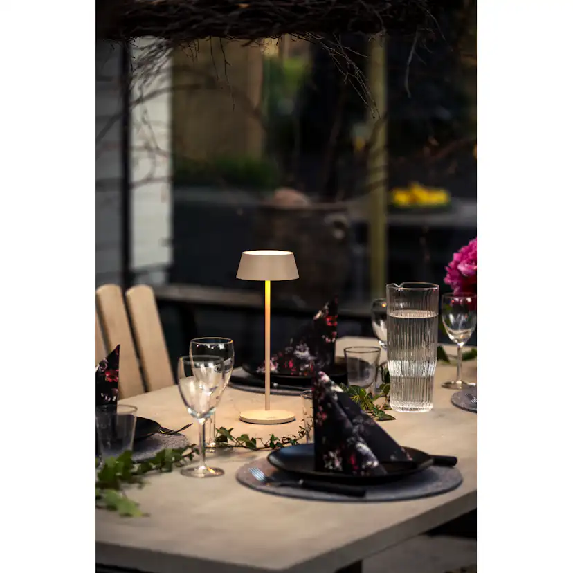 Bordslampa Gnosjö Konstsmide Menton USB Portabel