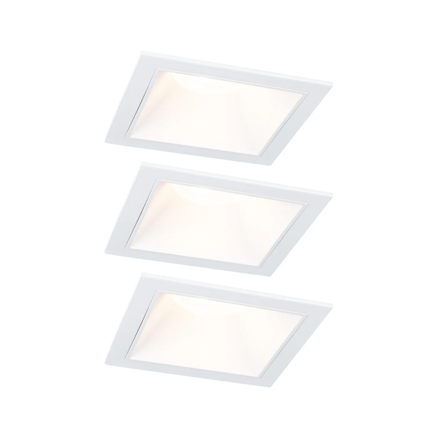 Downlight Paulmann Cole Vit, 88 x 88 mm, 3-pack