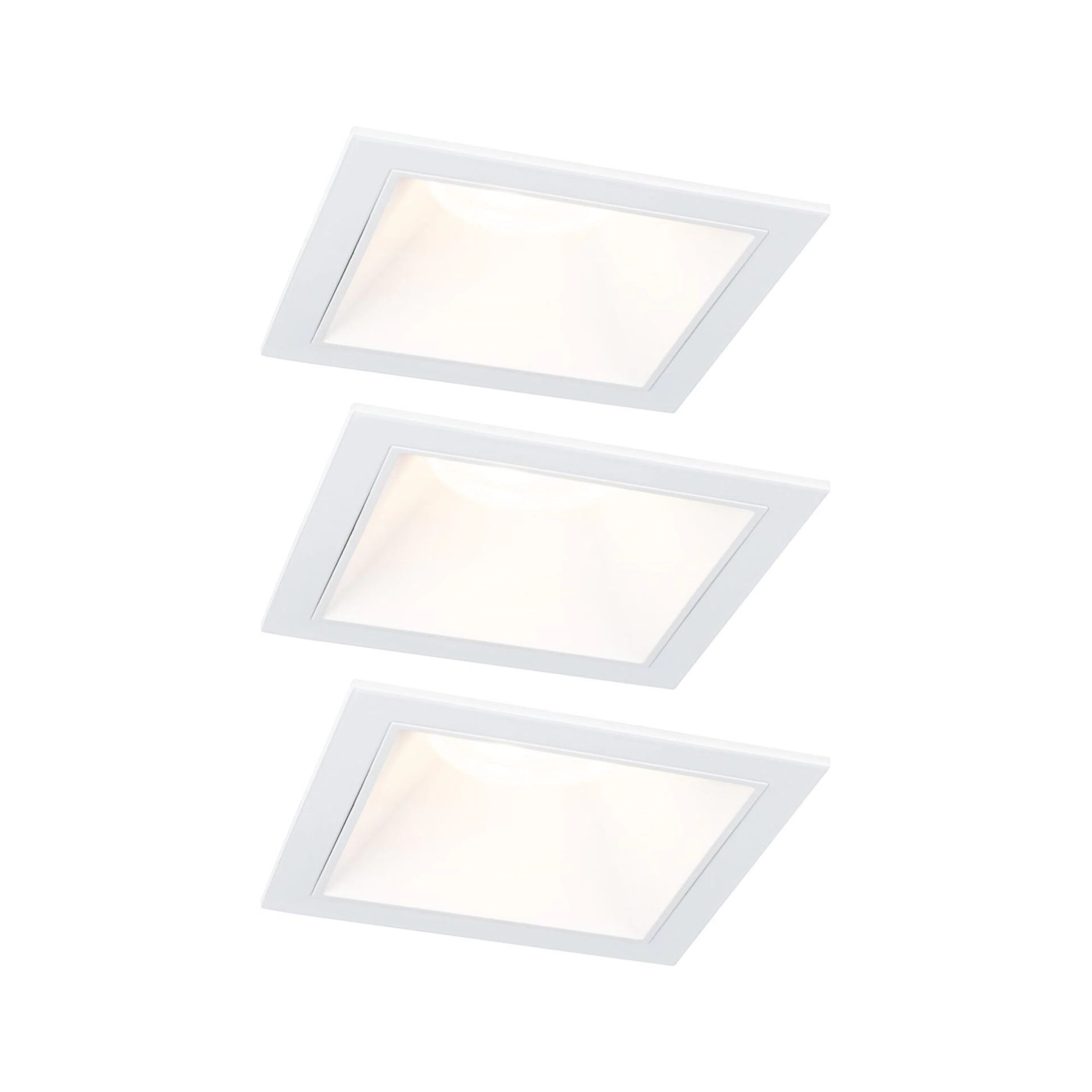 Downlight Paulmann Cole Vit, 88 x 88 mm, 3-pack