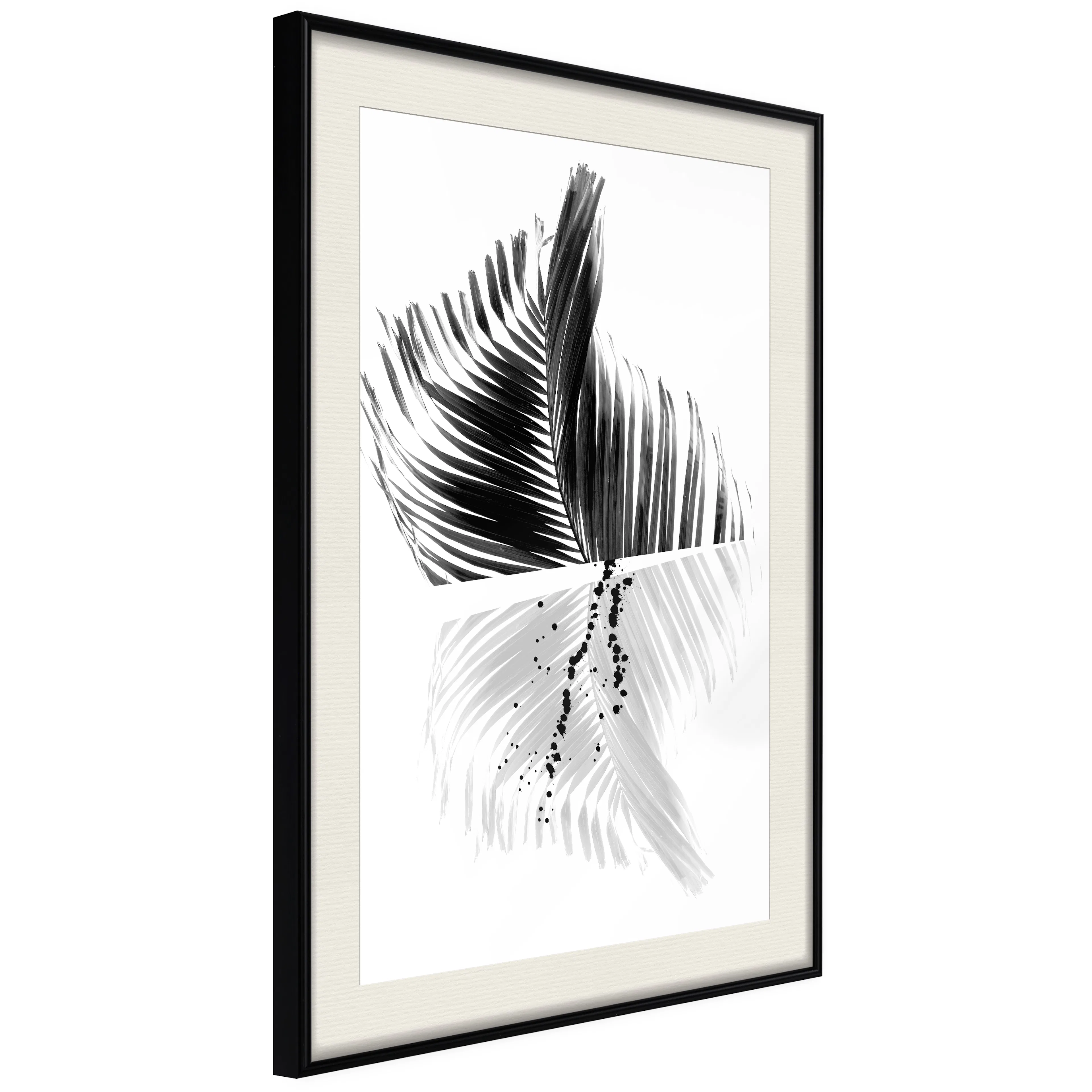 Poster Artgeist Affisch Black And White Palm