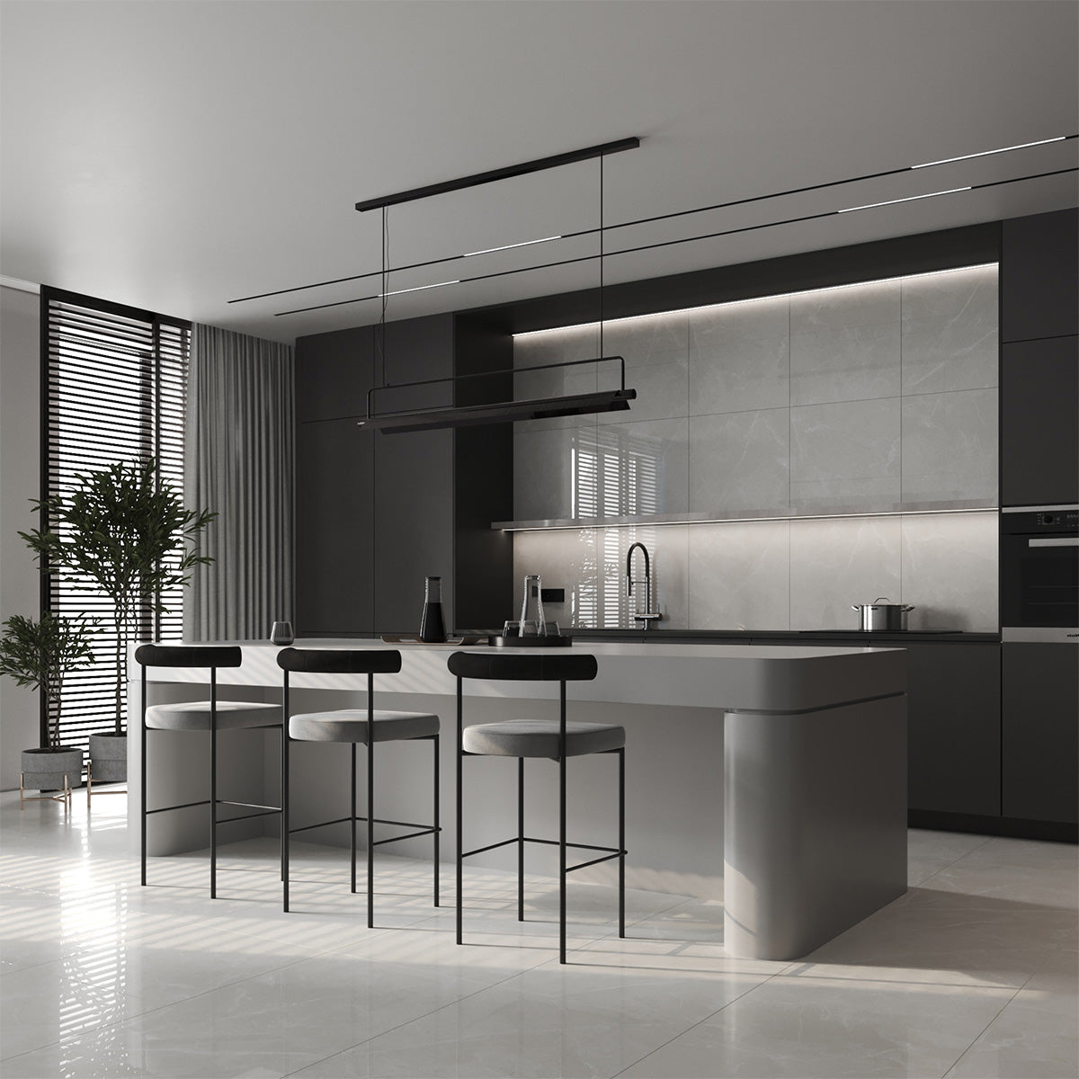 Klinker Tenfors Pulpis Light Grey Marmor Blank 60x60