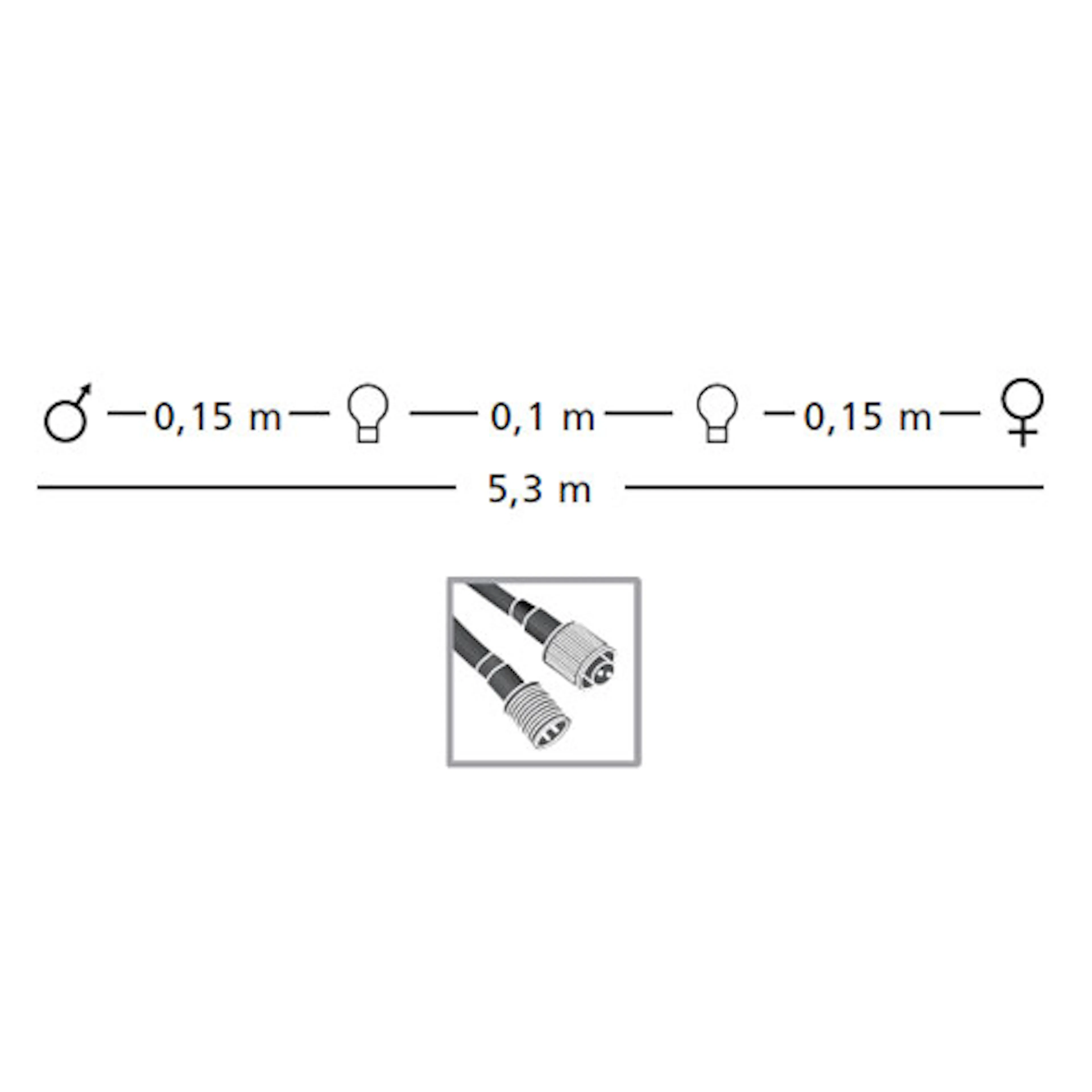Ljusslinga Utomhus Markslöjd Chrissline Extra