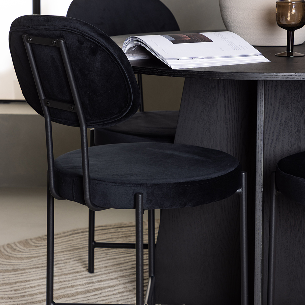 Matgrupp Venture Home Bootcut Ø110 cm med 4 st Stella stolar