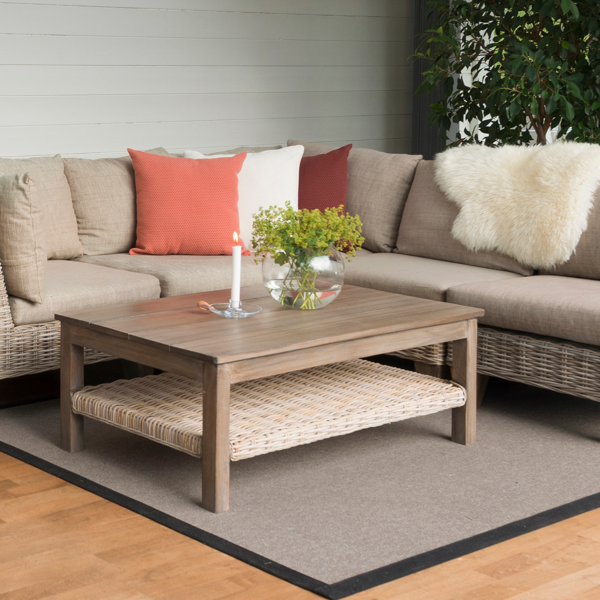 Bord Hillerstorp Kullen Mango Antikgrå Utomhus