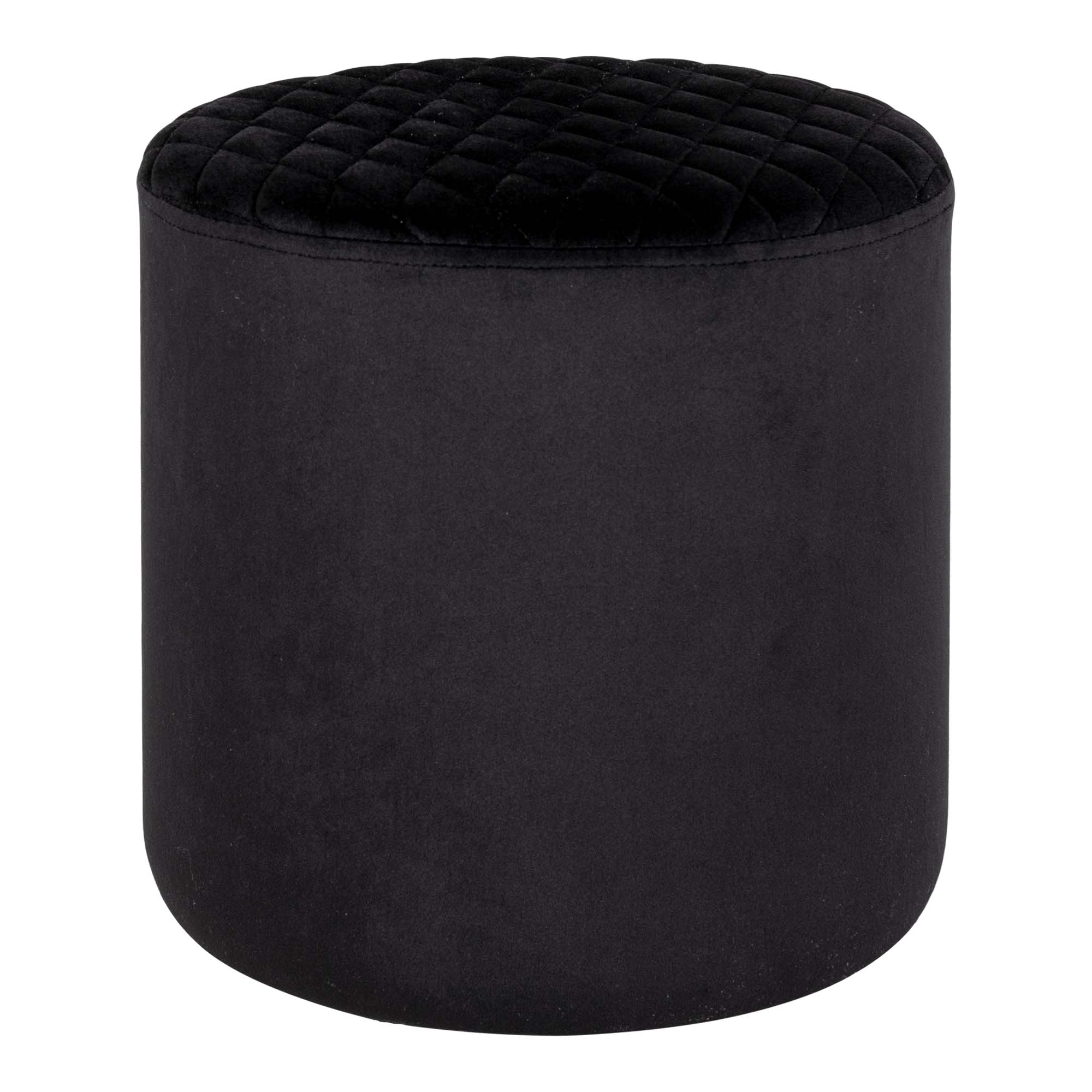 Sittpuff House Nordic Ejby Sammet Svart