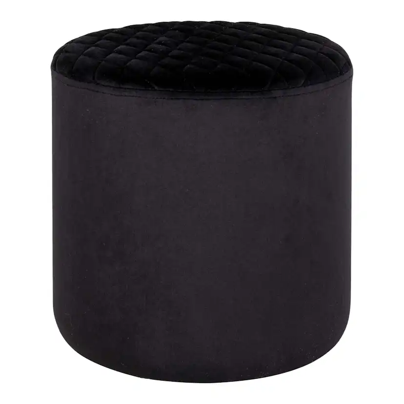 Sittpuff House Nordic Ejby Sammet Svart