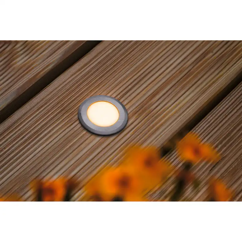 LED Infälld Markbelysning Paulmann House Rund IP67 230V Ljus: Gold Light (insektsvänlig)