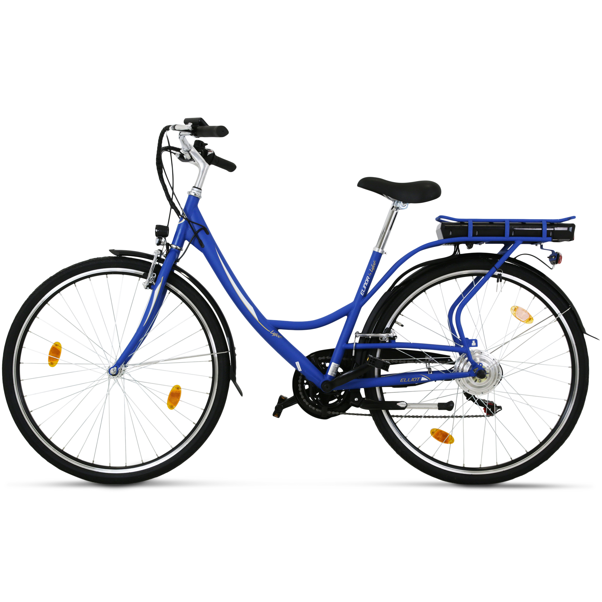 Elcykel Lyfco Dam 28" med Cykeldator Blå