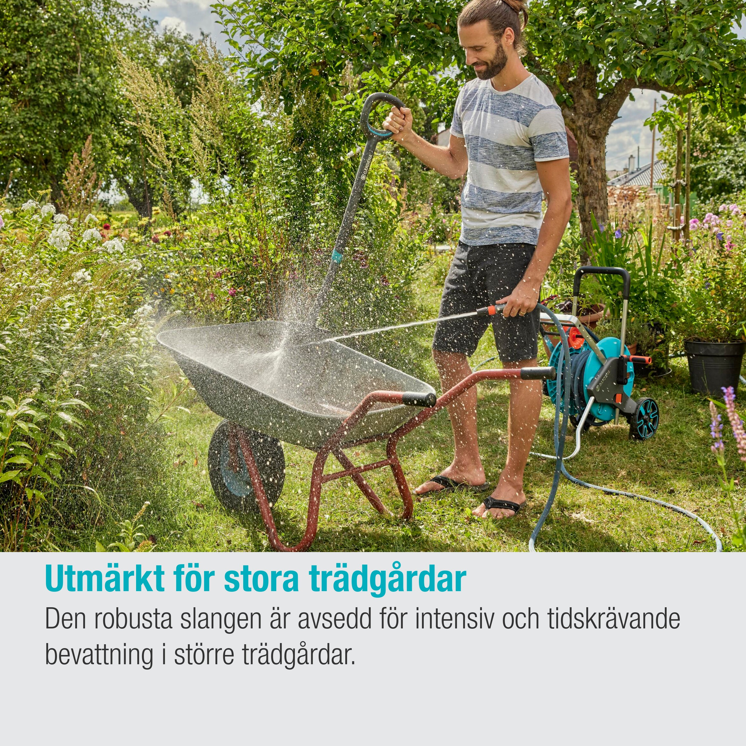 Textilslang Gardena Liano Xtreme 30 m Set med Strålmunstycke