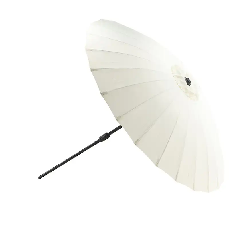 Palmetto Umbrella w. tilt, White, 270 Vit