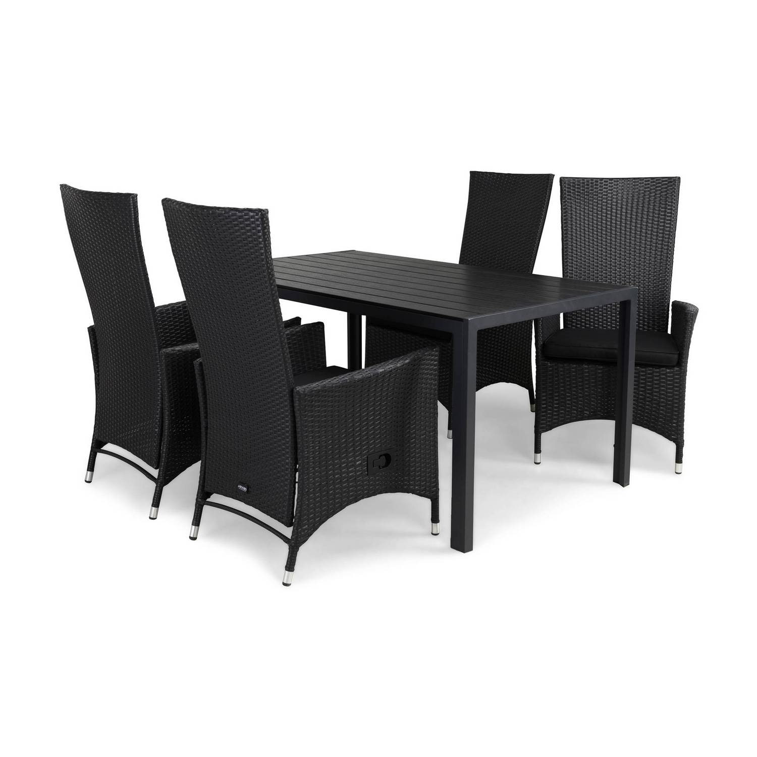 Matgrupp Comfort Garden Tunis Matgrupp Utomhus 150 med 4 Jenny Ställbar Fåtölj m Dyna