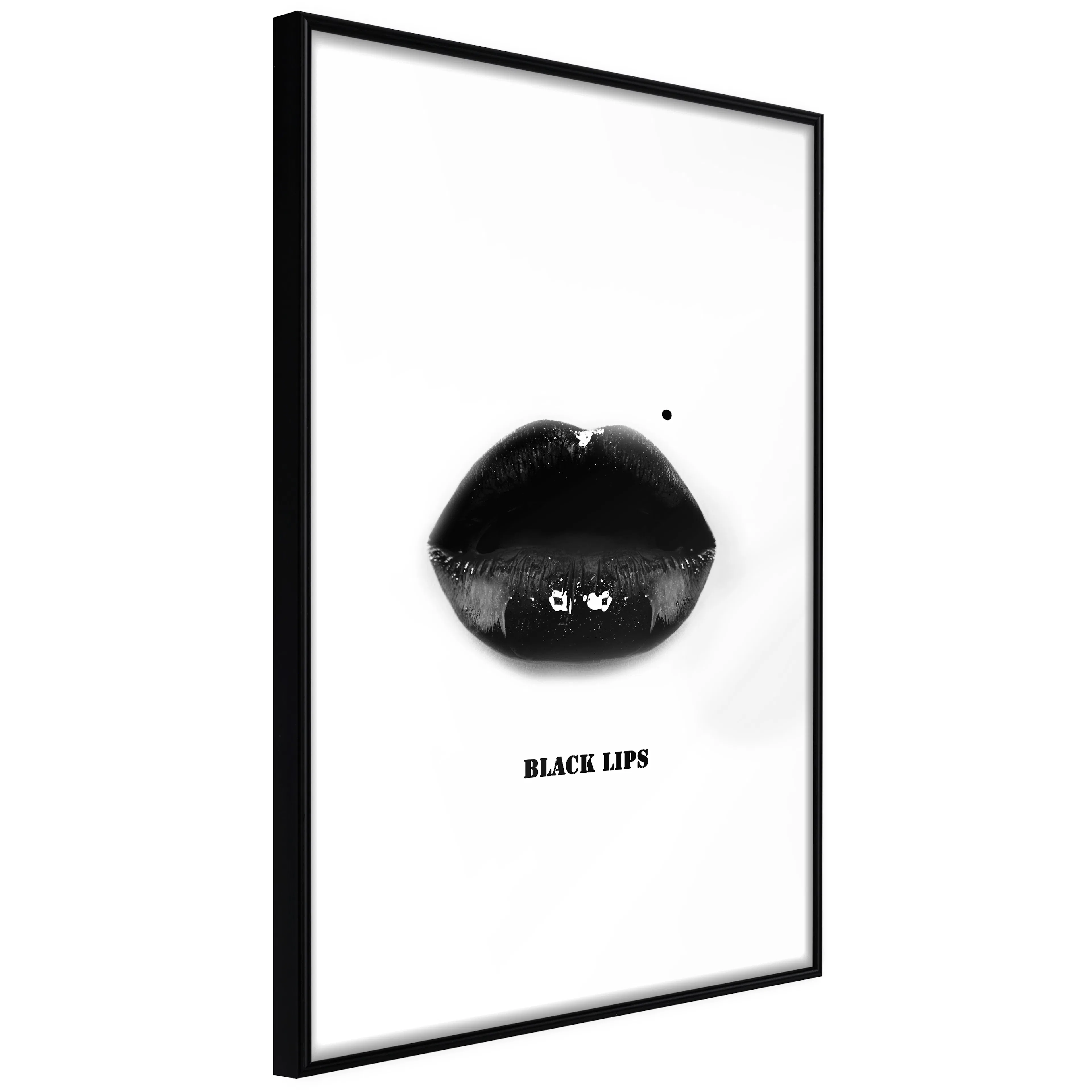 Affisch - Dark Lips [Poster] 30x45 Svart ram, 30x45 cm